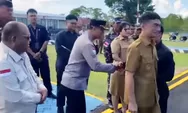 Kapolres Kepulauan Talaud, AKBP Arie Sulistyo Nugroho Hadiri Penjemputan Kunjungan Kerja Ketua Pengadilan Tinggi Manado di Bandara Melonguane