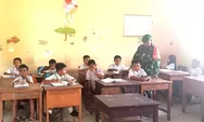 Babinsa Koramil 1312-05/Essang, Koptu Alpret Pusut Tanamkan Rasa Cinta Tanah Air, Lewat Giat TNI Sahabat Pelajar