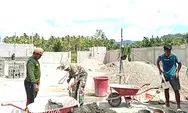 Dukung program Strategis Nasional Babinsa Koramil 1312-03/Beo,  Serka Hery Manoppo bangun KDKMP
