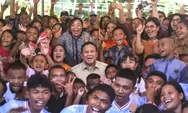 Momen Prabowo Menyanyi Bersama Anak-anak di Pulau Miangas, Wilayah Terluar Indonesia
