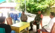 Dalam mewujudkan keakraban, Babinsa komsos dengan warga binaan