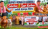 Bupati Ronald Kandoli Tebar Kepedulian Idul Adha, 8 Sapi Kurban untuk Masjid di Mitra