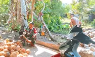 Babinsa Pererat Silaturahmi, Beri Semangat Petani Kelapa di Desa Binaan
