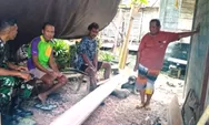 Antisipasi Cuaca Buruk, Babinsa Laksanakan Komsos Dwngan Warga Nelayan