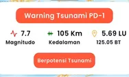 BREAKING NEWS Gempa Magnitudo 7,7 Guncang Laut Sulawesi, BMKG Keluarkan Peringatan Dini Tsunami untuk Sulut