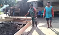 Babinsa Koramil 08/Mlg Sertu Yerobeam P. Larenaung Melaksanakan Kegiatan Komsos Bersama Masyarakat Desa Tule