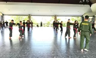 Babinsa Laksanakan Latihan UKT Sabuk Hitam Pencak Silat Militer