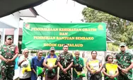Wujud Nyata Manunggal TNI-Rakyat: Kodim 1312/Talaud Hadirkan Layanan Kesehatan Gratis dan Bantuan Sembako untuk Warga Desa Ambela