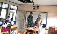 Tanamkan Kedisiplinan, Babinsa Koramil 03 Beo Menanamkan rasa cinta tanah di sekolah SD sprictural bengel