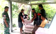 Wujud Kemenanggalan TNI, Babinsa Bantu Warga Gotong royong Buat Makam