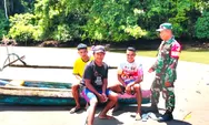 Babinsa Koramil-04/Rainis Komsos dengan Warga Nelayan Dan ingatkan Cuaca Ekstrim