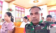 Babinsa Hadir dan Mengikuti Ibadah bersama Warga Jemaat di Wilayah Binaan