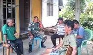 Babinsa Koramil 01 Kabaruan Laksanakan Komsos Berxama Warga Desa Peret