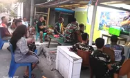 Koramil 1312-07/Miangas bersama Pos Angkatan Darat Gelar Nobar Piala Dunia 2026.