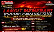 Langit Memerah, Gunung Karangetang Kembali Tunjukkan Aktivitas: Warga Diimbau Tetap Waspada