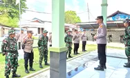 Satu Komando, Satu Tujuan: Polsek dan Koramil Kabaruan Perkuat Sinergi Lewat Apel Gabungan