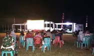 TNI AD dan Masyarakat Nobar Gembira, Pererat Kebersamaan dan Semangat Persatuan