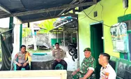 Sinergi Kapolsek Dan Koramil Lirung Kawal Pembangunan Jembatan