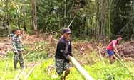 Babinsa Koramil 03/Beo Laksanakan Komsos Bersama Masyarakat Dalam Persiapan Tendah Inadah Kaum Bapa