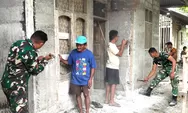 Melalui Karya Bakti Skala Besar Babinsa Koramil 04/Rainis Bantu Rehab RTLH