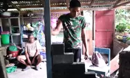Babinsa dan Warga kompak Kerja Bakti Renovasi RTLH