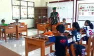 Babinsa Terus Laksanakan Pendampingan Pendistribusian Makan Bergizi Gratis Ke Sekolah-Sekolah