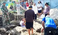 Wujud Kepedulian TNI AD,Babinsa Sertu Nursan Tameane Hadiri Peletakan Batu Pertama Tower Sumur Bor di Desa Akas