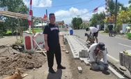 Pembangunan Paving Blok Tahap I Desa Winebetan Dikerjakan, Hukum Tua Farry Sambeka Libatkan Warga Setempat