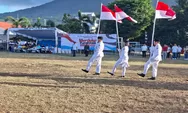Kick Off HUT ke-81 RI di Bitung, Wali Kota Hengky Honandar Lepas Merdeka Fun Walk dan Serahkan Merah Putih
