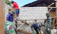 Babinsa Koramil-04/Rainis Bersama Warga dan Anggota Karbak Bantu Pembangunan RTLH di Desa Nunu