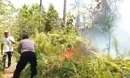 Gerak Cepat Hadapi Si Jago Merah! Polsek Rainis dan Warga Bahu-Membahu Padam Karhutla 20 Hektar