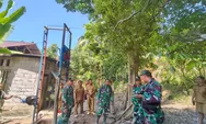 Kasiter Korem 131/Santiago Tinjau Pembangunan Dua Titik Sumur Bor Karya Bakti Skala Besar