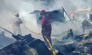 Empat Rumah Semi Permanen di Paniki Bawah Ludes Terbakar, Polsek Mapanget Gerak Cepat Amankan Lokasi