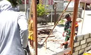 Jalin Kebersamaan, Babinsa dan Warga Bantu Bangun RTLH
