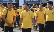POLRESTA MANADO IKUTI OLAHRAGA BERSAMA POLDA SULUT, DIPIMPIN KAPOLDA IRJEN POL ROYCKIE HARRY LANGIE