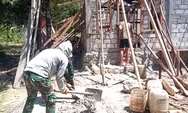 Tingkatkan Kesejahteraan Warga, Babinsa Bantu Pembangunan Penerima RTLH