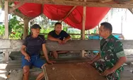 Babinsa Desa Tarun dan Tarun Selatan Serka Adelman Mataputung Laksanakan Komsos, dengan Warga
