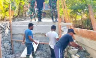 Melalui Progran Karya Bakti Skala Besar, TNI Bersama Rakyat Bangun Jembatan Di Wilayah Binaan