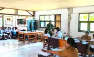 Babinsa Dampingi Pemeriksaan Kesehatan Gratis Bagi Siswa Siswi SMP Negeri 1 Nanusa, Dukung Pragran Kesehatan Nasional Deteksi Dini