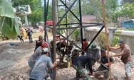Babinsa Koramil 08 Melonguane Serka Pren Sasunda Laksanakan Karya Bakti Pembuatan Sumur Bor di Desa Tarun