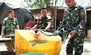 Kodim 1312/Talaud gelar dukungan air bersih serentak di wilayah binaan