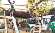 Koramil 08/Melonguane Turut Membantu Pembuatan Bansal Duka