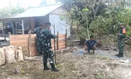 Satgas TMMD Wilayah Koramil Kabaruan Laksanakan Penggalian Titik Sumur Bor