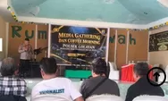 Perkuat Sinergitas dan Tangkal Hoaks, Polsek Lolayan Gelar Coffee Morning Bersama Insan Pers