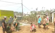 Satgas TMMD Ke-130 Laksanakan Pemasangan Bouwplank dan Penggalian Lubang Fondasi Tower Air di Desa Kabaruan Timur