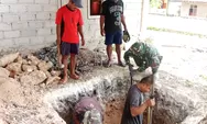 Satgas TMMD Laksanakan Penggalian Lubang Sirkulasi Air Sumur Bor Di Desa Salibabu