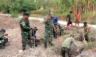 Satgas TMMD ke-130 Kodim 1312/Talaud Lanjutkan Penggalian Lubang Pondasi Tower Sumur Bor di Desa Mangaran