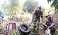 Kabar Gembira! Sumur Bor Program TMMD ke-130 Kodim 1312/Talaud di Desa Mangaran Mulai Mengalir