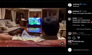 Prabowo, Sarungan dan Semangat Garuda: Momen Rumahan Nonton Timnas RI vs Jepang yang Bikin Netizen Terharu!