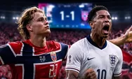 Sengit dan Penuh Drama! Norwegia Tahan Inggris 1-1 di Babak Pertama, VAR Warnai Duel Perempat Final Piala Dunia 2026
